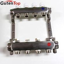 LB Guten top New 4 Loop 1/2" Pex Manifold Stainless Steel Radiant Floor Heating Set